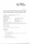 Public Minutes of the Te Awa Kairangi / Hutt River Valley Subcommittee meeting on Thursday 9 November 2023 preview