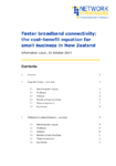 Faster broadband connectivity: the cost-benefit equation for small business in New Zealand - Network Strategies, 2014 preview