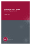 Immigration Policy review - BERL, 2013 preview