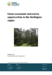 Forest ecosystem restoration opportunities in the Wellington region preview