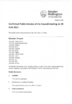 Signed minutes of the Council meeting on 29 June 2021 preview