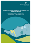 Climate and Water Resources Summary for the Wellington Region - Cold Season (May to October) 2017 preview