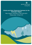Climate and Water Resources Summary for the Wellington Region - Warm Season (November to April) 2018-2019 preview