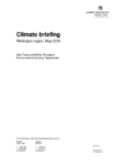 Climate and Water Resources Summary for the Wellington Region - Climate briefing May 2016 preview
