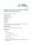Confirmed Public minutes of the Climate Committee meeting on Tuesday 19 October 2021 preview
