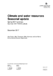 Climate and Water Resources Summary for the Wellington Region - Summer 2017 summary and Summer 2017/2018 outlook preview