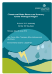 Climate and Water Resources Summary for the Wellington Region - Autumn 2019 summary and Winter 2019 outlook preview