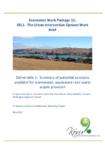 Summary of potential solutions available for stormwater, wastewater and water supply provision preview