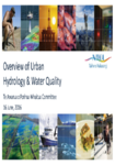 Urban hydrology and water quality (Jonathan Moores, NIWA) - 16 June 2016 preview
