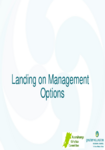 Landing on management options preview