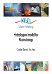 Hydrological model for Ruamāhanga, by Christian Zammit  preview