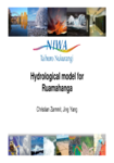 Hydrological model for Ruamāhanga, by Christian Zammit preview