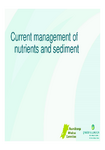 Current management of nutrients and sediment preview