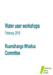 Presentation from RWC to potentially directly affected water users at meetings preview