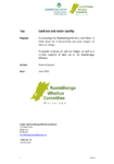 Land use and water quality by Andrew Stewart preview