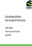 Ruamāhanga Whaitua new processes and partnerships - Team Ag, by Jamie  Falloon preview