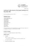 Signed Public minutes of the Council meeting on 16 December 2021 preview