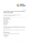 Confirmed Public minutes of Council meeting on Thurs 30 June 2022 preview