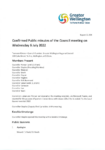 Confirmed Public minutes of Council meeting on Weds 6 July 2022 preview