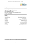  Regional Transport Committee 20 September 2022 order paper preview