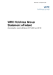 WRC Holdings - 2017 Statement of Intent preview