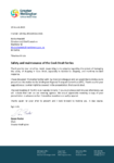 Letter to CEO. Safety and maintenance of the Cook Strait ferries 15 March 2023 preview