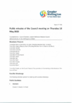 Confirmed Public minutes of the Council meeting on Thursday 18 May 2023 preview