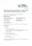 Confirmed Public minutes of the Te Awa Kairangi Hutt River Valley Subcommittee meeting on Tuesday 27 June 2023 preview
