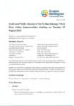 Confirmed Public minutes of the Te Awa Kairangi / Hutt River Valley Subcommittee meeting on Tuesday 22 August 2023  preview