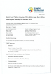 Confirmed Public Minutes of the Wairarapa Committee meeting on Tuesday 31 October 2023 preview