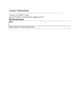 10 June Council Workshop Public agenda preview