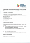 Confirmed Public Excluded minutes of FRAC meeting on 13 May 2025 preview