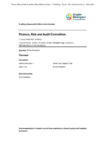 Finance, Risk and Audit Committee 5 May 2026 Order Paper preview