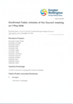 Confirmed Public minutes of the Council meeting on Thursday 7 May 2026 preview