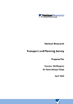 Greater Say Panel research – Transport planning and engagement preview