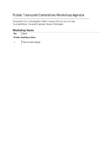 Public Transport Committee Workshop Agenda 11 June 2026 preview