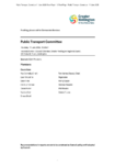 Public Transport Committee 11 June 2026 Order Paper preview