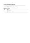 Public Agenda for the Council Workshop 27 August 2026 preview