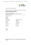 Public Transport Committee 10 September 2026 Order Paper preview