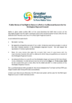 Public Notice of the Right to Demand a Poll on the Electoral System for the Wellington Regional Council preview