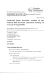 Confirmed Public Excluded minutes of Finance Risk and Audit Committee meeting on Tuesday 20 October 2026 preview