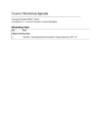 Council Workshop 6 October 2026 Public Agenda preview