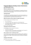 Privacy statement for Proposed Belmont Grazing Licence Submissions and Hearing Process preview