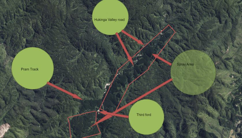 Map view of Hukinga Valley and Tassies Block