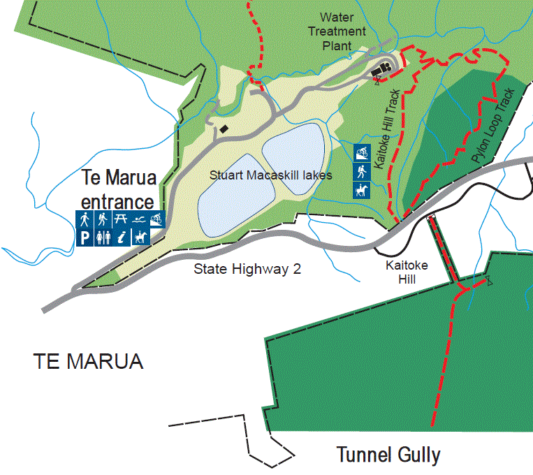 Kaitoke Cycling Map