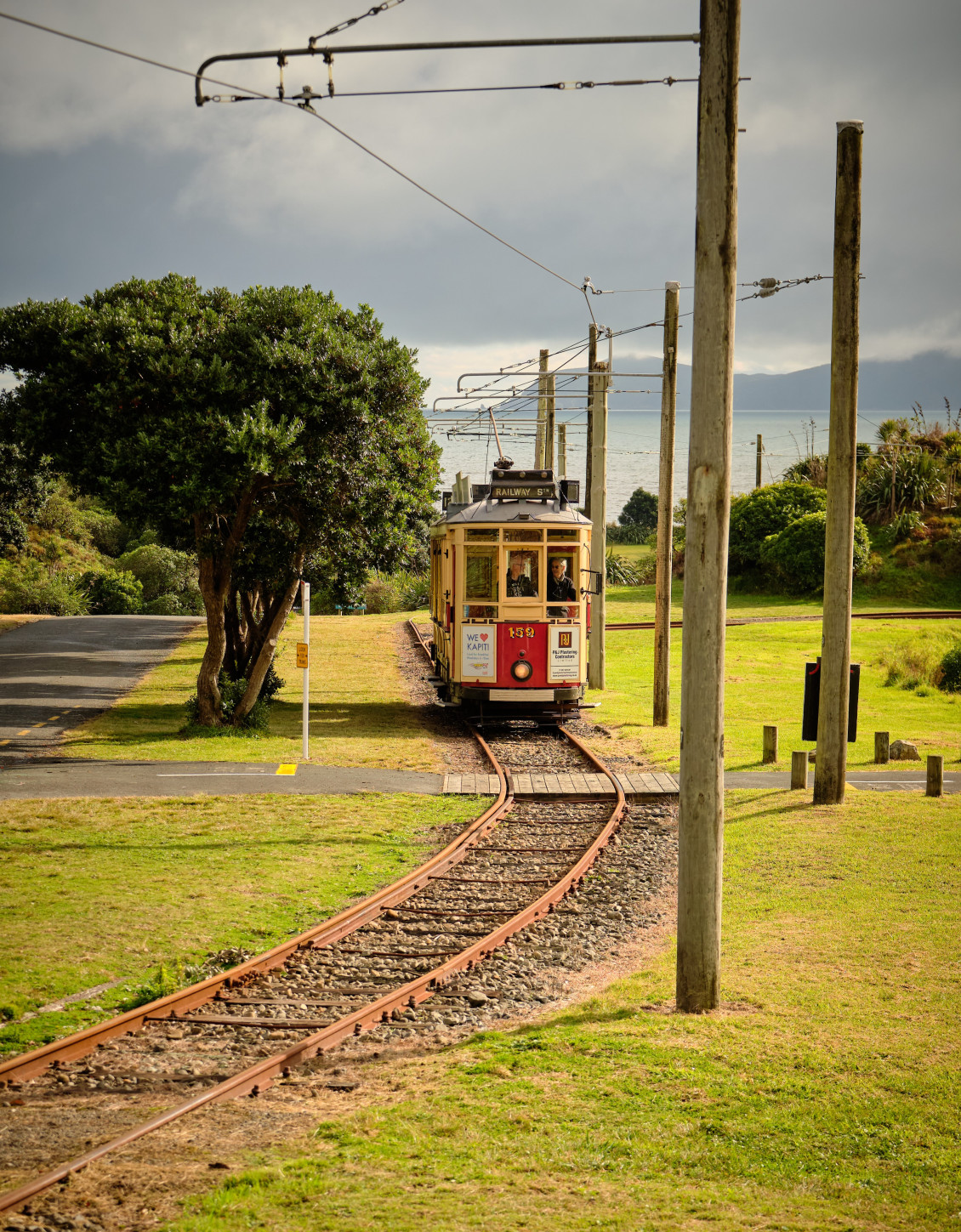 A view of the tram at Queen Elizabeth Park