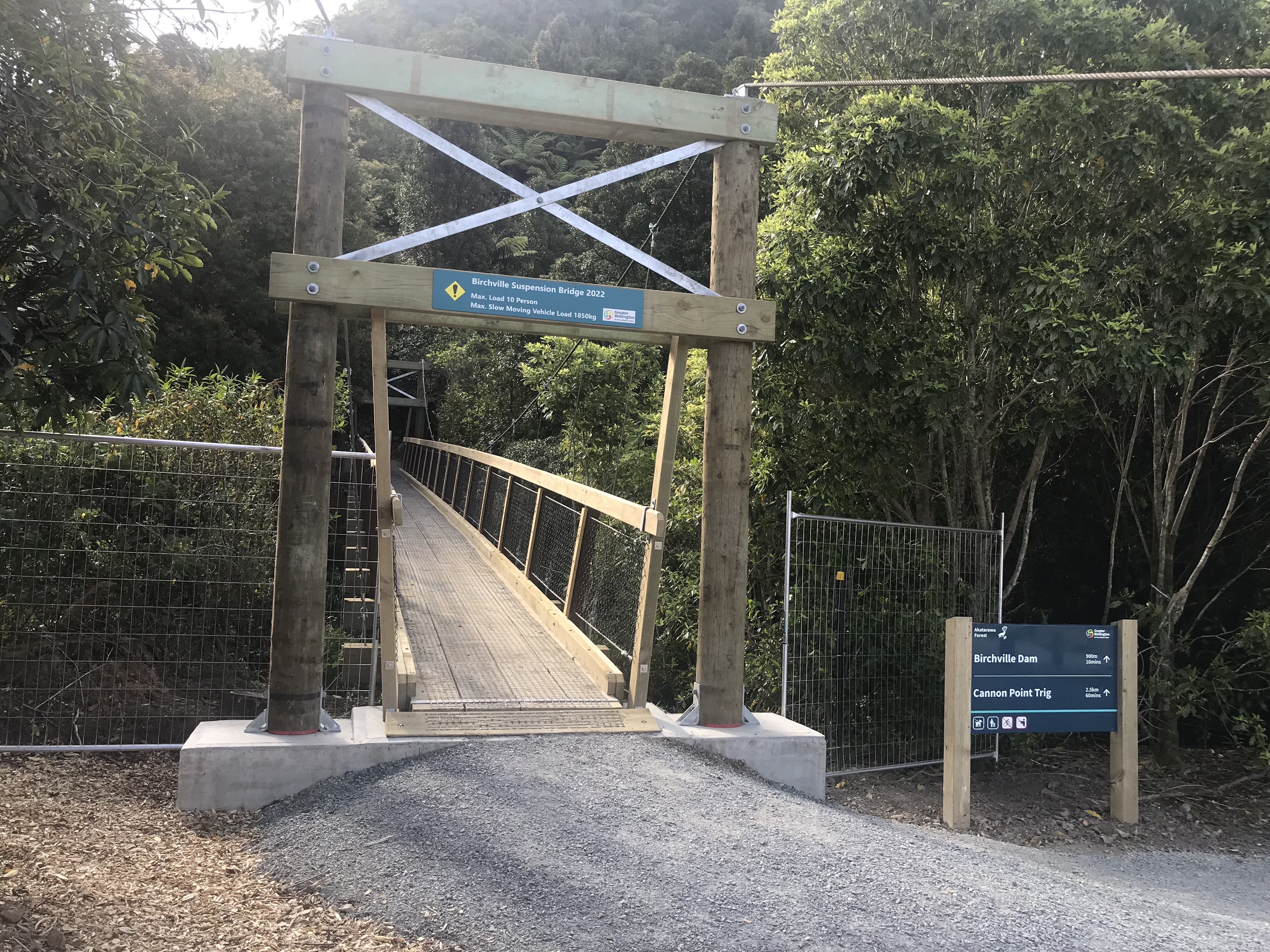 New Akatarawa swingbridge