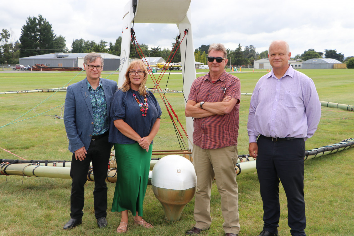 CDC Chief Executive Geoff Hamilton, Cr Penny Gaylor, SWDC Chief Executive Harry Wilson, MDC Chief Executive David Hopman