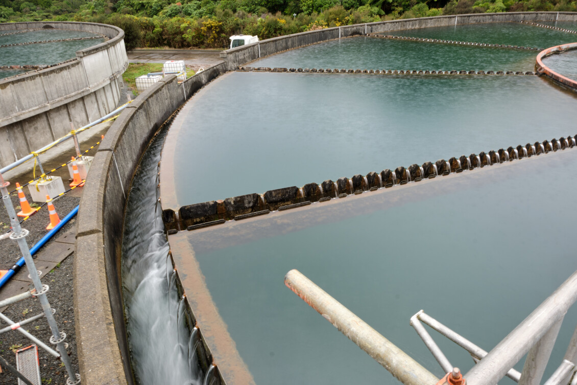 A water clarifier at Te Marua treatment plant