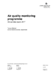 Air quality monitoring programme Annual data report, 2017 preview